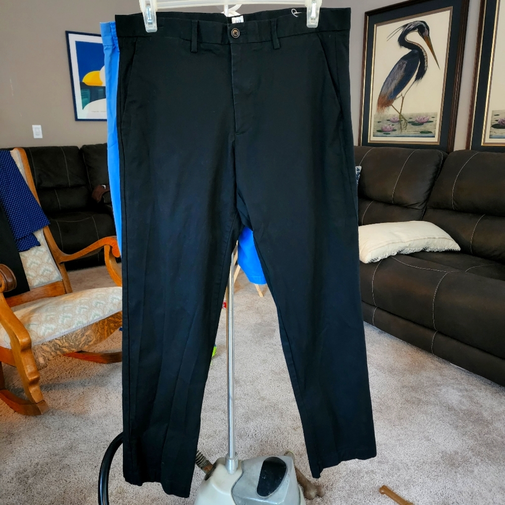 Gap Pants, Black Slacks Size 36 x 32 Straight Almost New